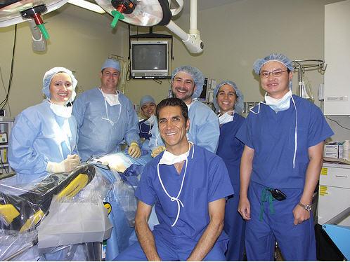 Camran Nezhat MD FACS, FACOG  and his surgical staff