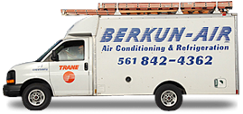 Berkun Air has 12 service trucks stocked with all the tools, equipment and most replacement parts, ready to service your A/C system quickly when it needs service—24/7.