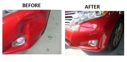 Bumper Damage Before and After