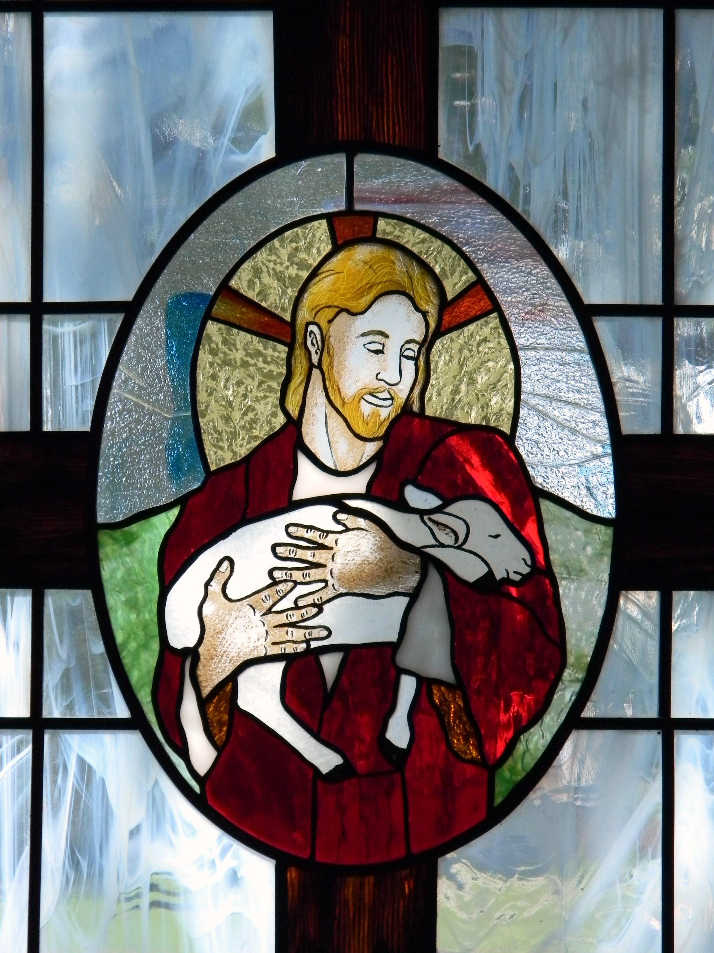 "Good Shepherd" window: Rosston United Methodist Church