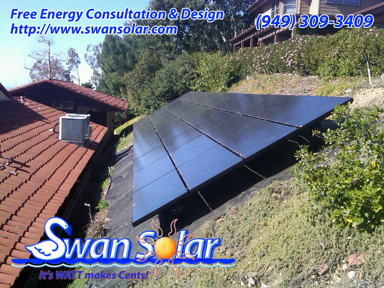 Swan Solar Gallery - Orange, CA - 9 kW--40 solar panels