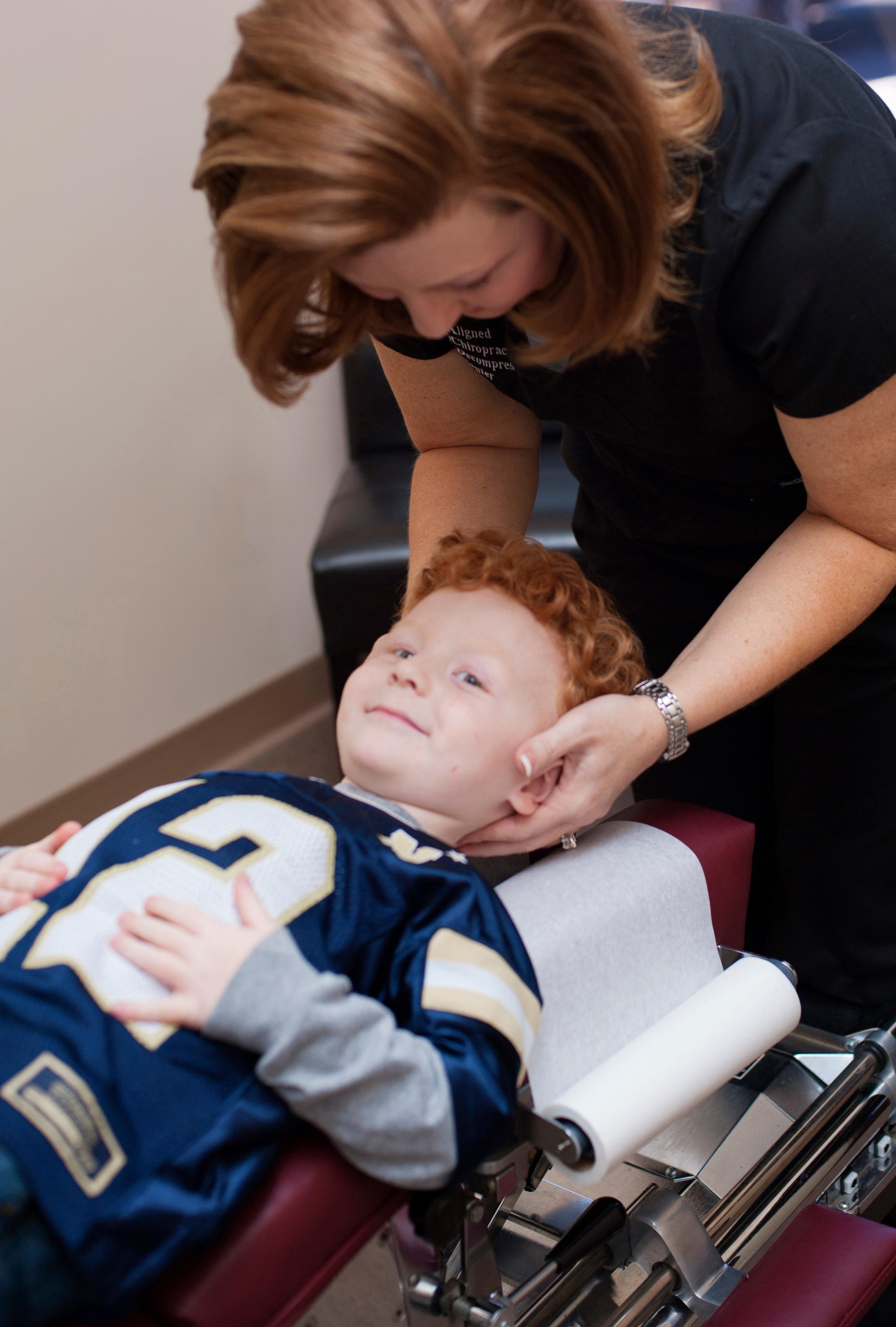 Dr. Holland is a Chiropractor that adjust Toddlers to Grown-ups