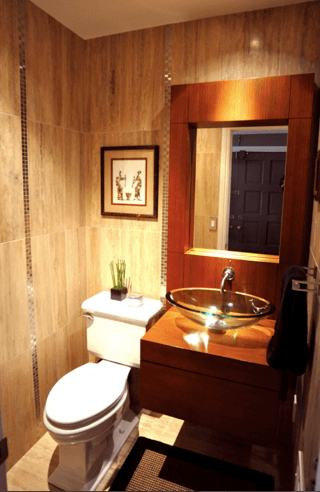 Powder room remodel Los Gatos