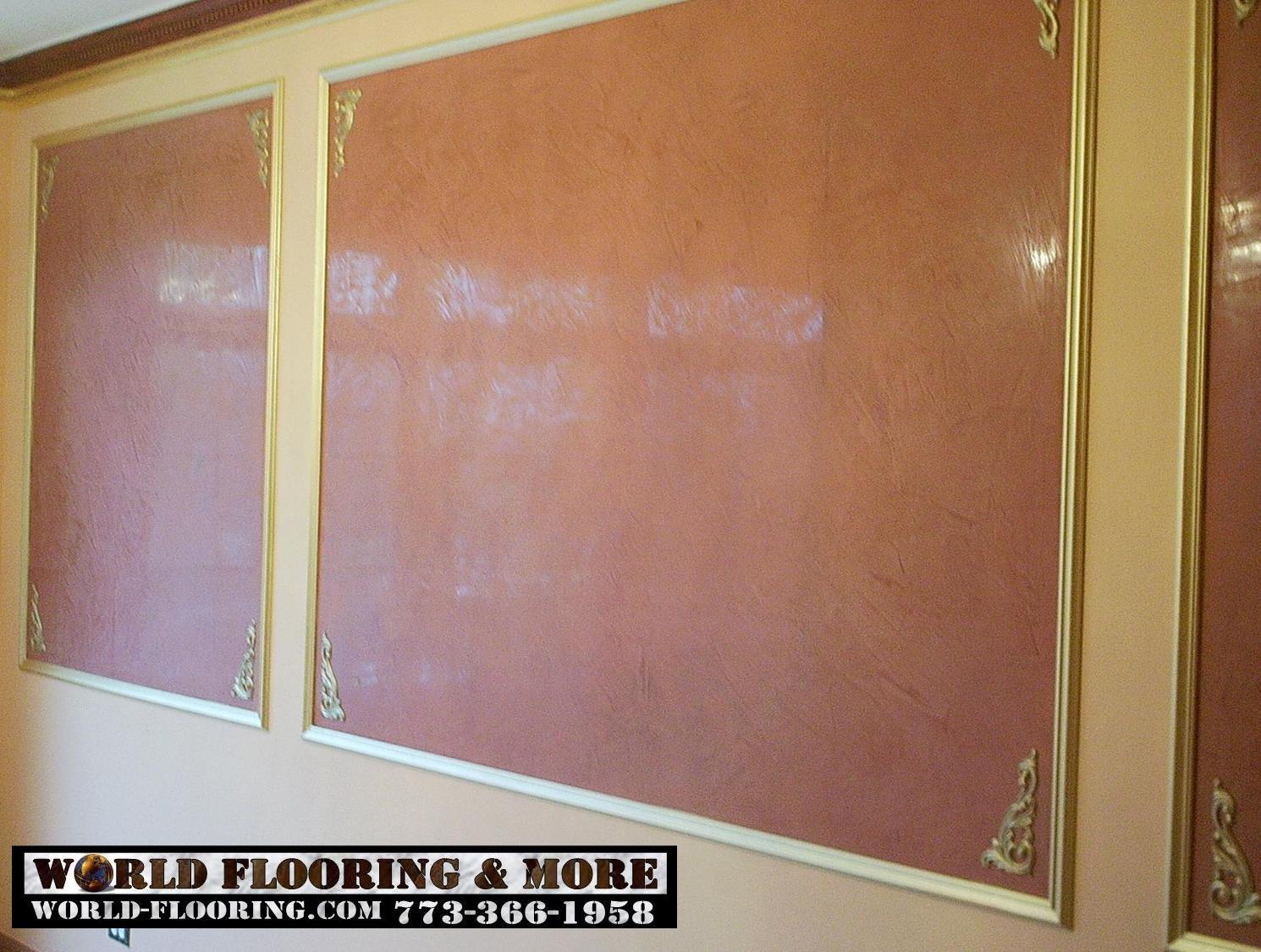 Painting and custom design molding frame interior World Flooring & More