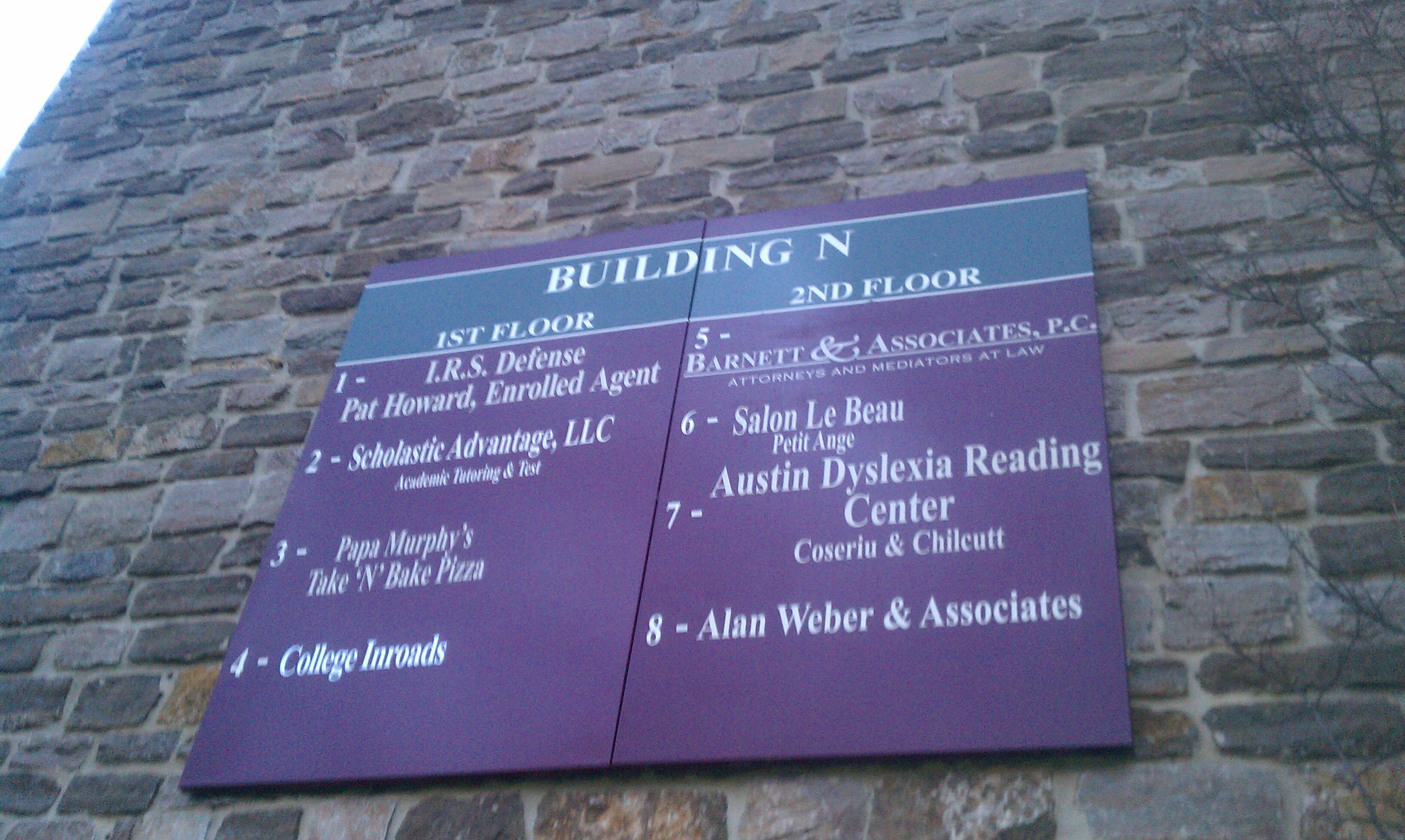 College Inroads storefront sign