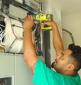 We service all makes of air conditioning systems, and our team is factory trained and certified.