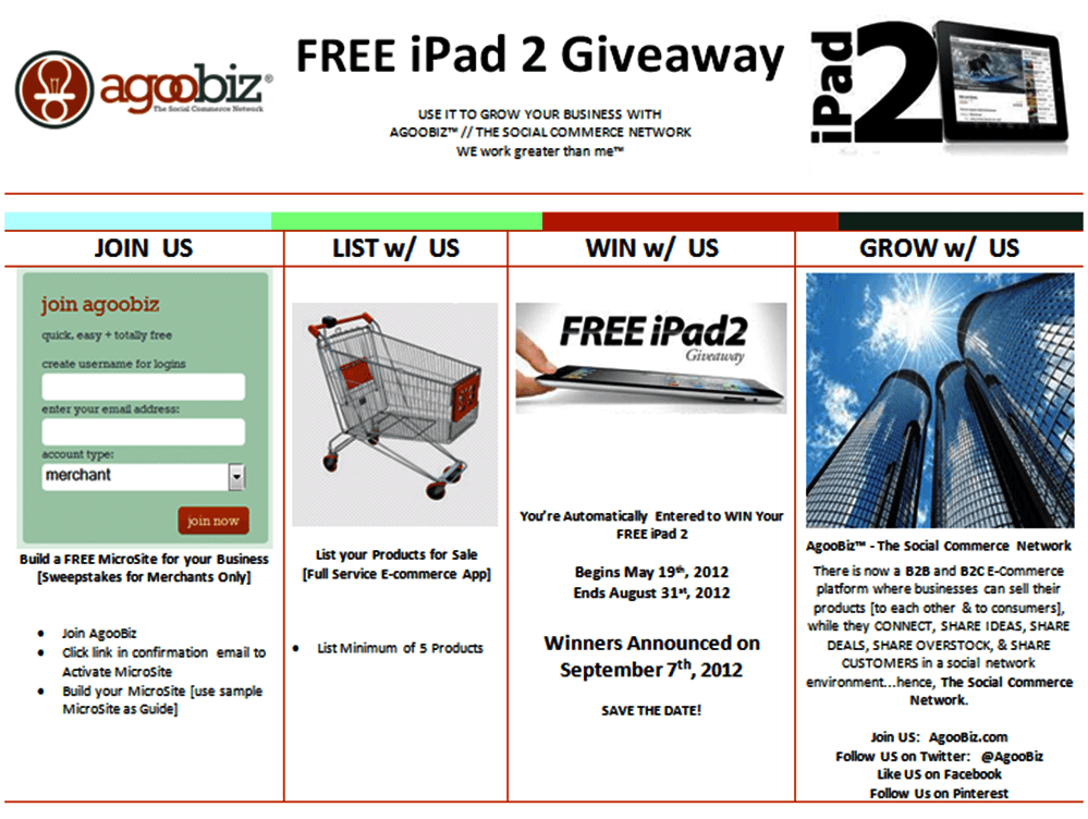 FREE iPad 2 Giveaway / Sweepstakes