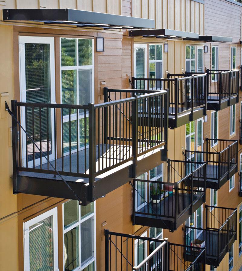 Waterproof aluminum decks, aluminum sunshades and aluminum picket railing all in one place