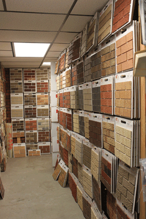 Brick selection at Janesville Brick