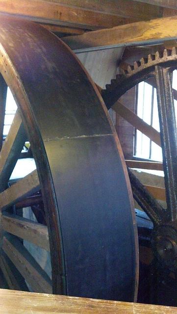 Picture of the Mill gears and water wheel