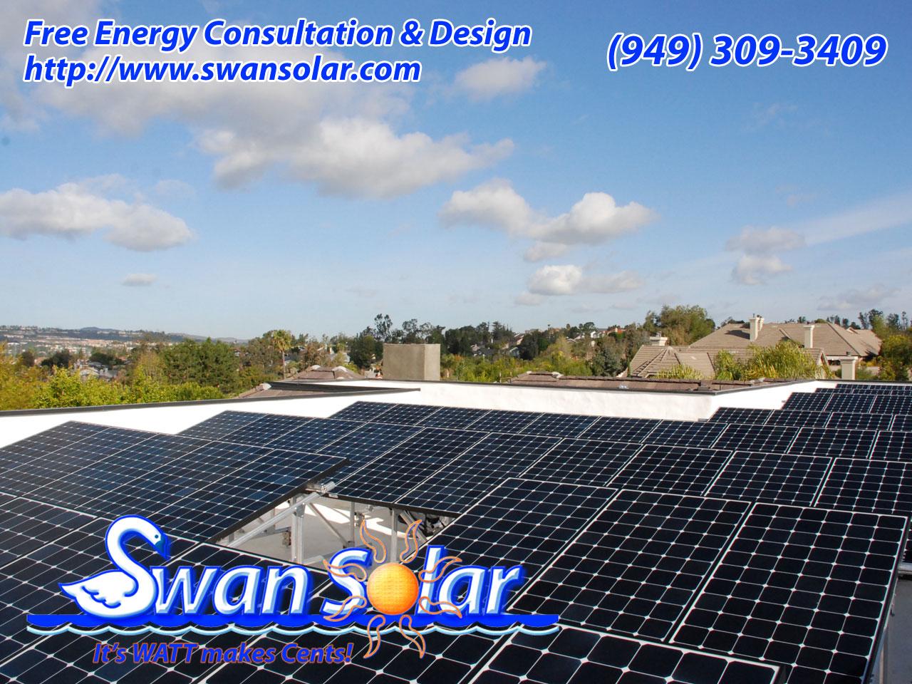 Swan Solar Gallery - Laguna Hills, CA - 13.68 kW--57 solar panels