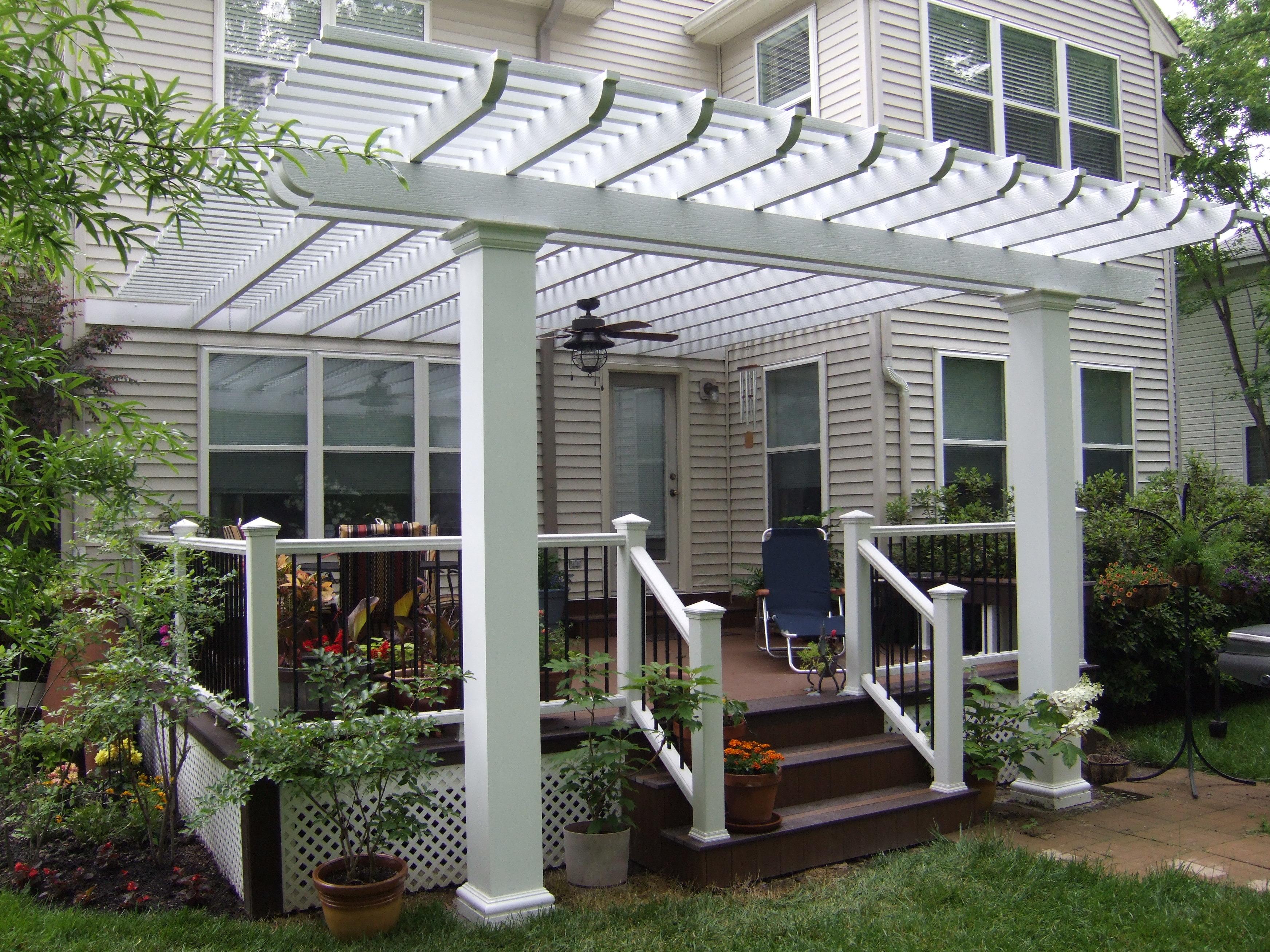 Pergola over TREX decking