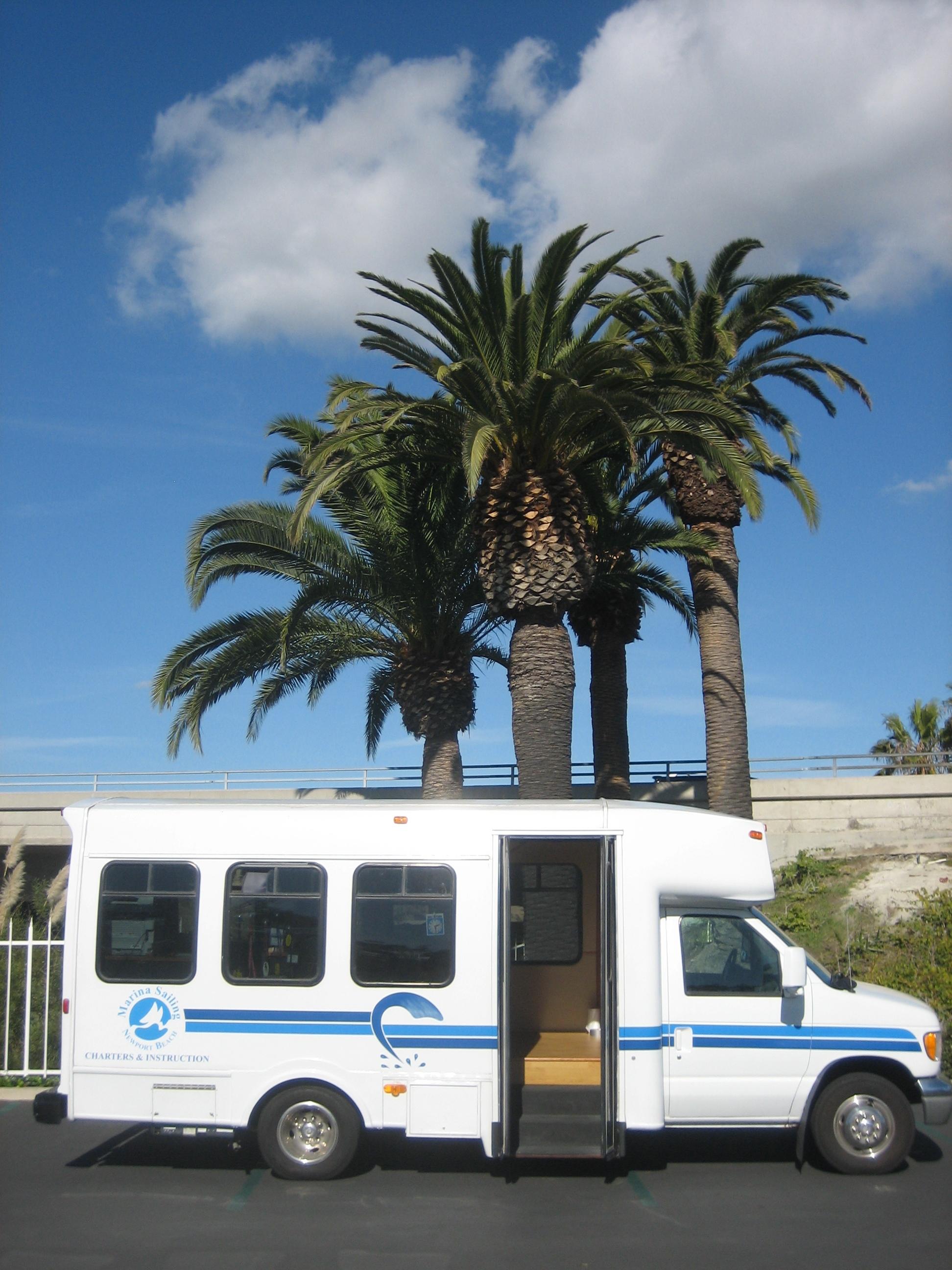 Our mobile office, aka "The Bus"