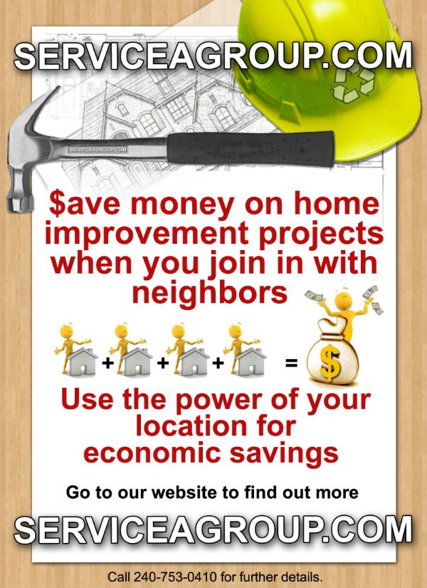 Service A Group - Save money on home improvement projects when you join in with neighbors