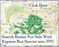 Homes for Sale with express bus service into NYC