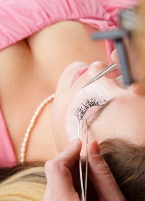 Single Strand Eyelash Extension Application