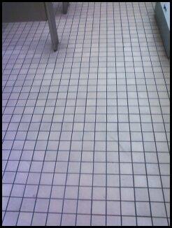 Walmart's bathroom floor before