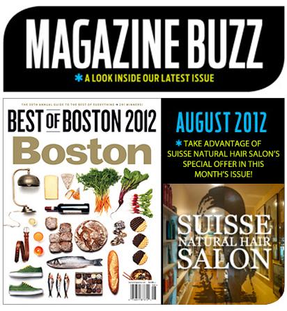 Suisse Natural Hair Salon as seen in Boston Magazine