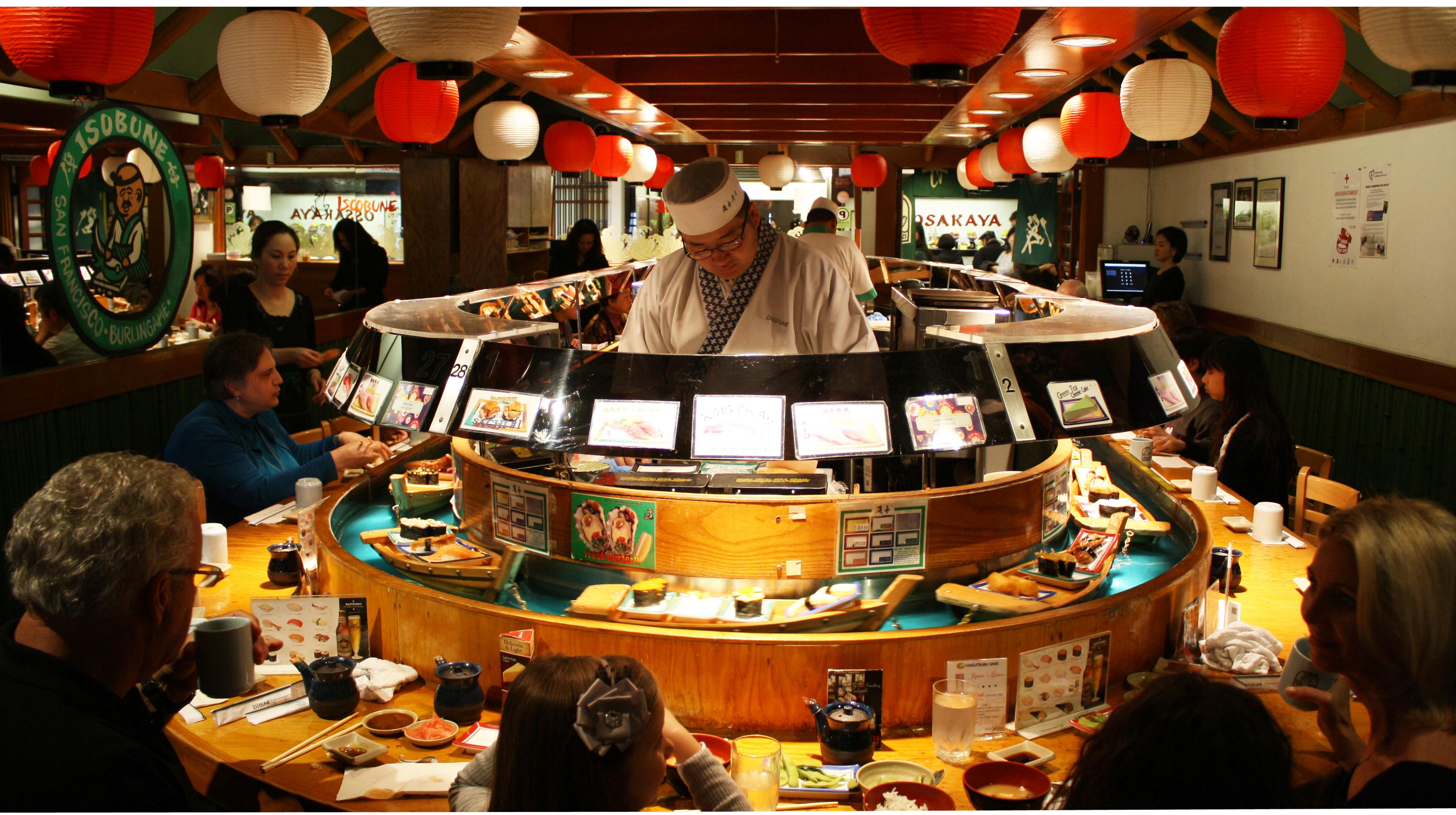 Sushi Restaurant, Sushi Boat, Japanese Restaurant, Japantown, San Francisco