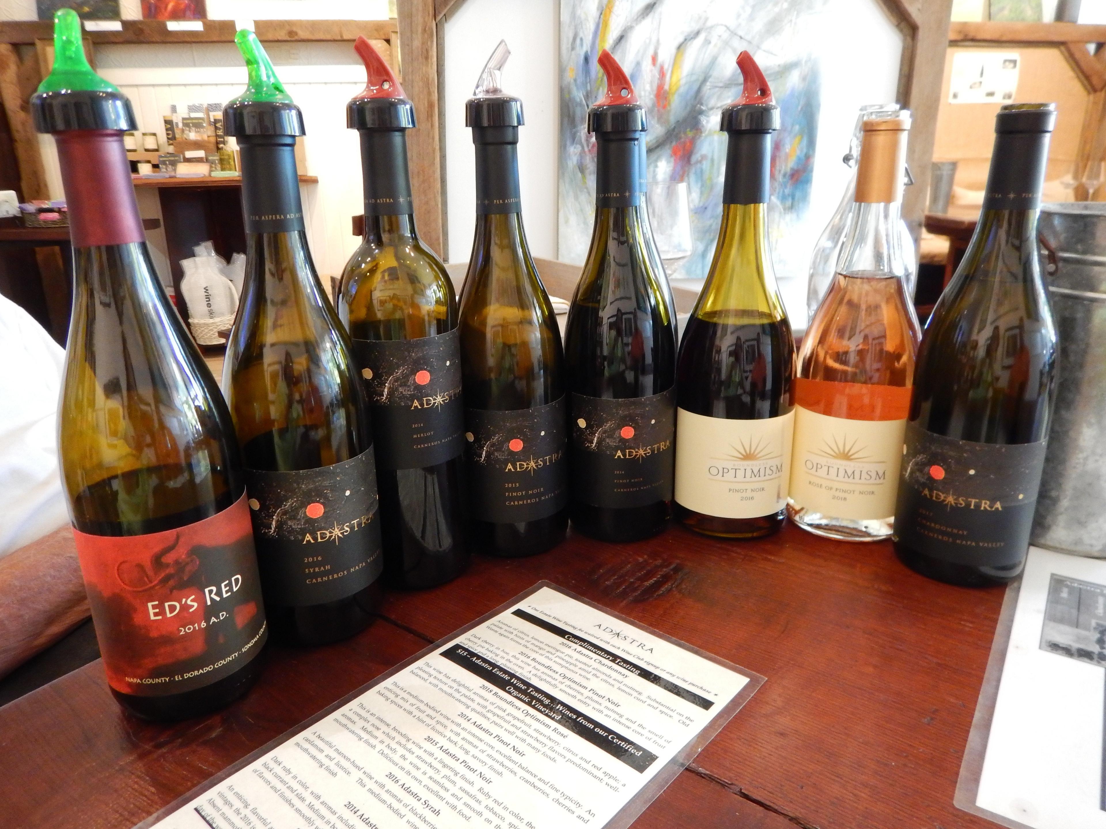 Adastra wine tasting shop