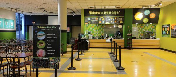 Cafe inside the McWane Center