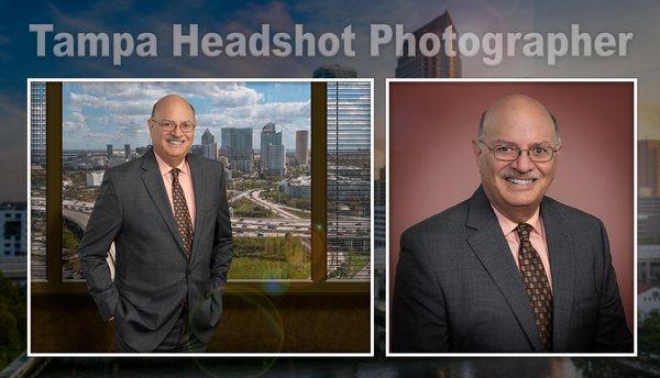 Tampa Headshot Photographer using green screen to maximize marketing creativity