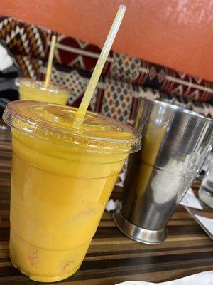 Delicious Mango Lassi! Great drink to have with anything spicy