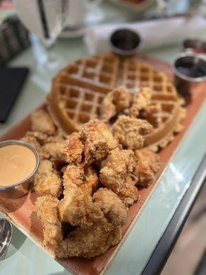 Chicken and waffles