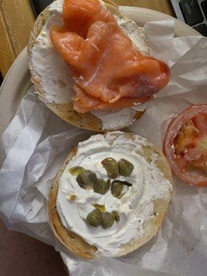 $15 for a lox bagel, and the cream cheese doesn't even cover the bagel. Ridiculous.