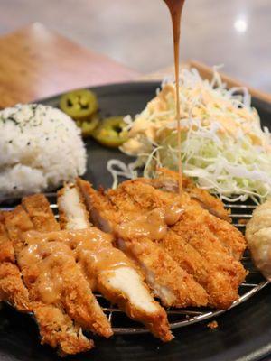 Chicken Katsu Plate @tiffhuangry