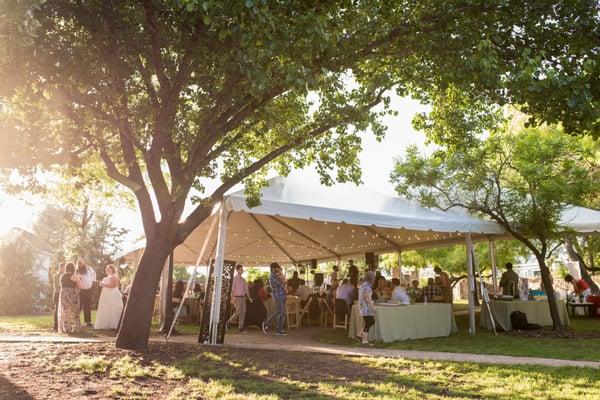 reception tent - it was the biggest one they offered - Photo by Shanna Leigh Images