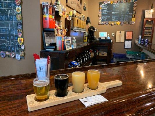 A flight and the tasting room!