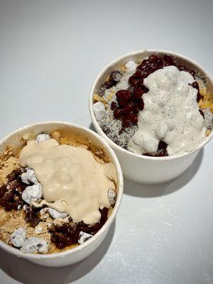 Injeolmi Bingsoo and Black Sesame Bingsoo