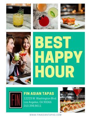 VOTED BEST HAPPY HOUR! We just extended our items on our Happy Hour menu and we have EARLY and LATE NIGHT Happy Hour so be sure to come by!