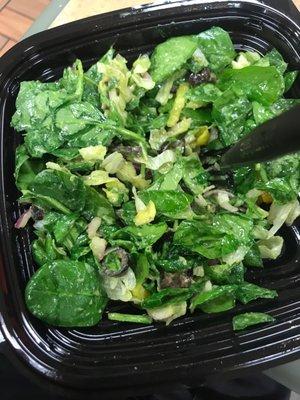 Salad  salad salad!!! Ppl don't forget to eat your salad !! Subway could be vegan  as well