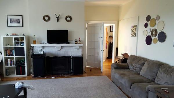 Common room at apartment rented through greenline