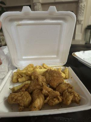 6pc Boneless Wings Combo with Fries