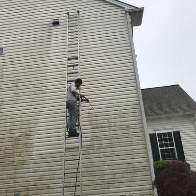 Siding power wash