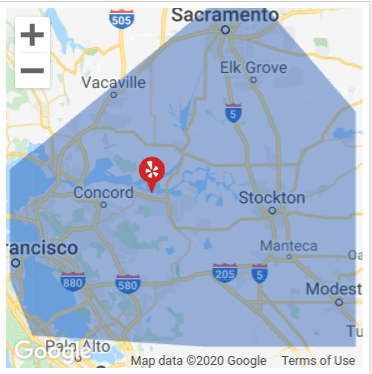 SERVICE AREA COUNTIES / Contra Costa / Alameda / San Mateo / San Juaqin / Sacramento