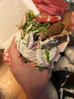 My husbands favorite the original gyro $14