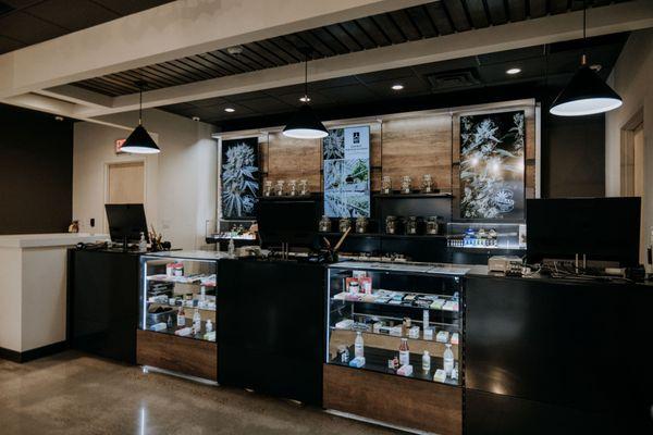 Interior - Urban Wellness Cannabis Dispensary. Only the best flower, concentrates, vapes and edibles