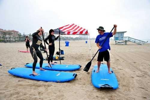 That's me teaching a private in Santa Monica. I am one of the few permitted to teach in Santa Monica. thanks, Matt@malibulongboards.com