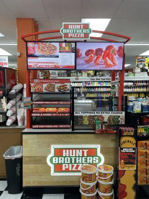 Hunt Brothers Pizza Available  Pies made fresh to order as well