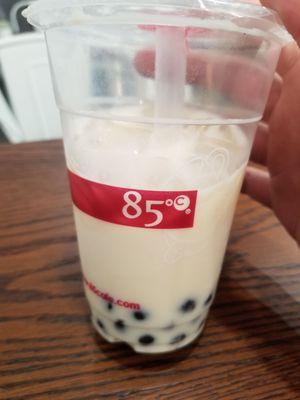 85 Degrees Bakery! Got a boba drink from there.