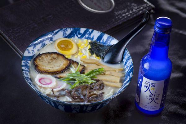 Traditional Japanese tonkotsu ramen.