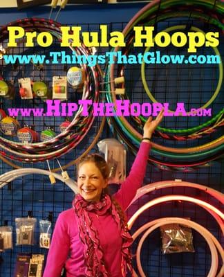 Get Hip The Hoopla Colorado pro hand-made hula hoops at Things That Glow in Denver, Colorado. www.ThingsThatGlow.com
 www.HipTheHoopla.com