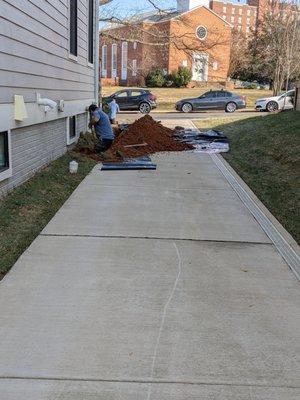 They had to dig a long ditch on a frigid january day. no one complained.