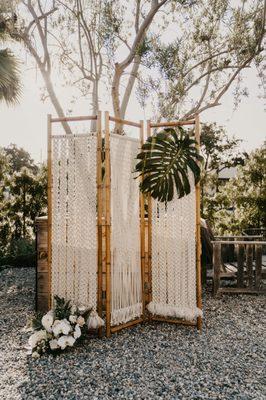 Handmade Macrame Screen Divider