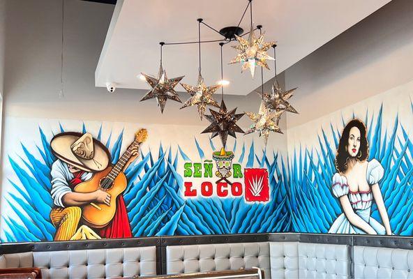 *:｡ﾟ Love the beautiful murals upon entering in this afternoon*:｡ﾟ@ Señor Loco Taco