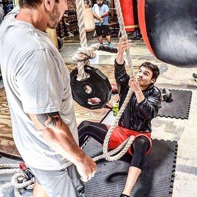 Justin Fortune training Julio Caesar Chavez Jr at Fortune Gym.  www.fortunegym.com